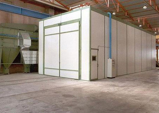 風(fēng)力回收噴砂房